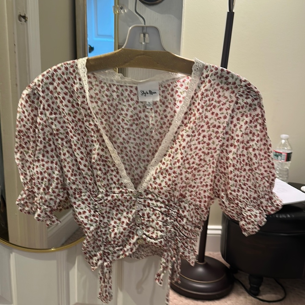 Printed cropped top